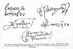 Las 4 firmas de los jefes revolucionario