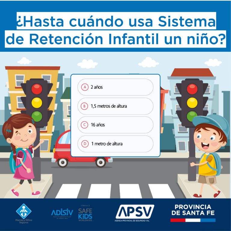 Sistemas de retención infantil en automóviles según peso y estatura del niño