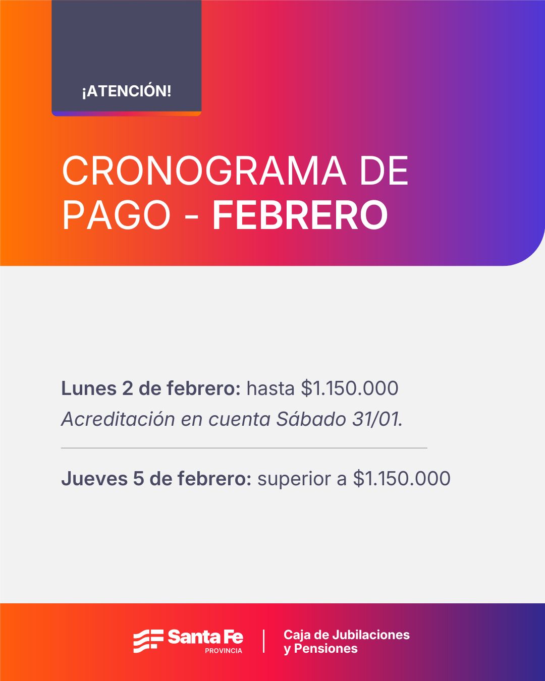 Cronograma de pagos