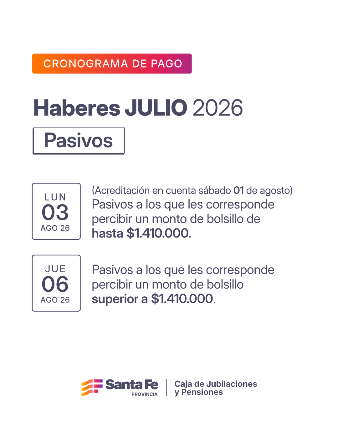 Cronograma de pagos