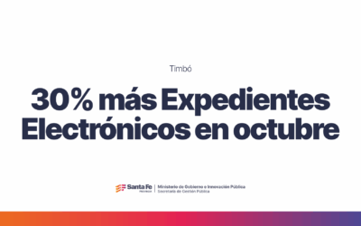 Octubre tuvo un 30% más de expedientes electrónicos