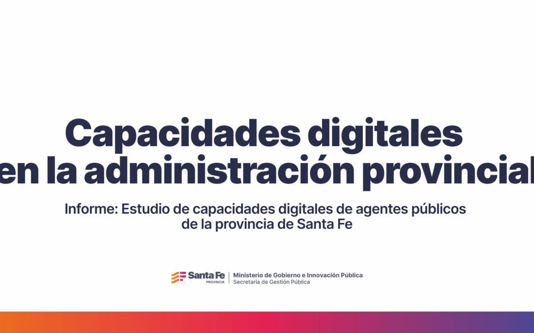 Capacidades digitales en la administración provincial