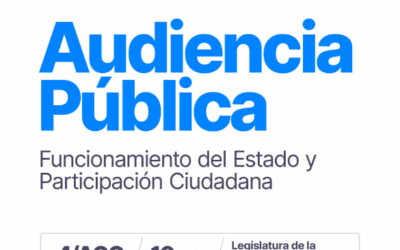 La Comisión de Funcionamiento del Estado y Participación Ciudadana convoca a una audiencia pública