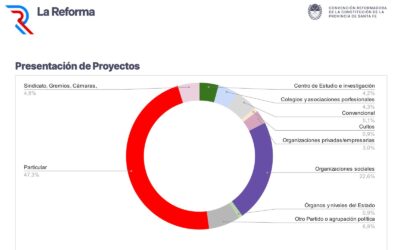 Convención Reformadora: el 87 % de los proyectos fueron presentados por ciudadanos, y organizaciones de la sociedad civil