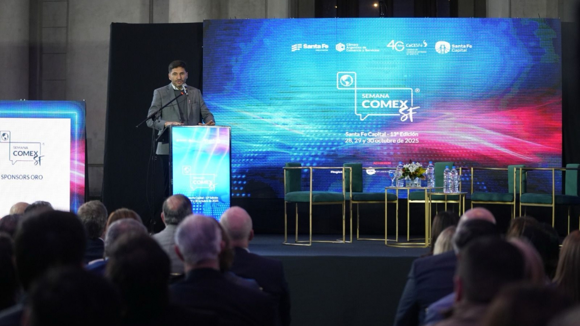 Pullaro reafirma el liderazgo exportador de Santa Fe en la apertura de la Semana Comex 2025