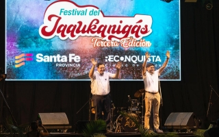 Pullaro participó en Reconquista del Jaaukanigás, el festival que abrió la agenda de verano en Santa Fe