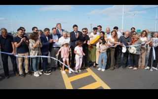 Provincia inauguró obras viales y deportivas en el departamento General López