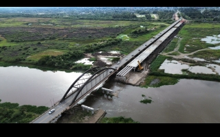 El nuevo Puente Carretero es la obra vial en construcción más larga de Argentina y la segunda de Sudamérica