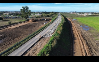 Más obras para el sistema portuario: Provincia reconstruye la Ruta 21 en un corredor clave para la salida de exportaciones