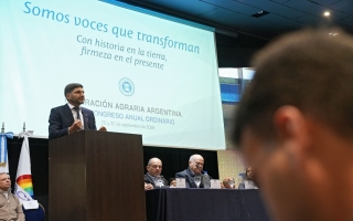 Pullaro en el Congreso de la Federación Agraria: “Después de tres años de gestión, los recibimos en una ciudad y una provincia pacificada”