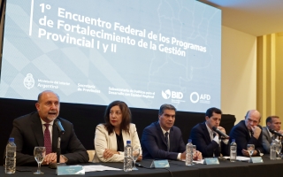 Omar Perotti participó del 1° Encuentro Federal de los Programas de Fortalecimiento de la Gestión Provincial