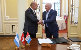 Perotti recibió al Embajador de Suiza en Argentina