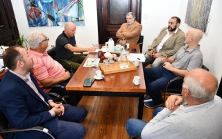 Rimoldi se reunió con el defensor del Pueblo y referentes de clubes de Rosario