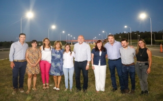 Perotti inauguró las obras de iluminación en el tramo puente Río Salado – Autovía RN 19 de la Autopista Rosario – Santa Fe